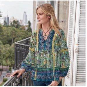 SUNDANCE: Sage Carrina Blouse